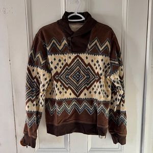 Denim and Supply by Ralph Lauren Aztec Pattern Sweater size Large